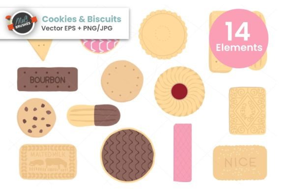 Download Cookies and Biscuit Vectors - Cookies Collection