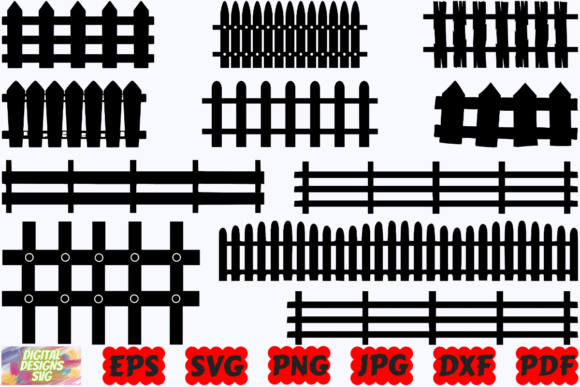 Download Fence Farmhouse SVG | Fence SVG | Garden - House Collection