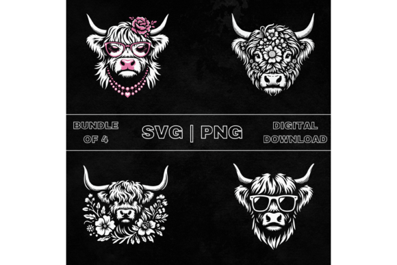 Download Scottish Highland Cow SVG Bundle - Cow svg bundle Collection