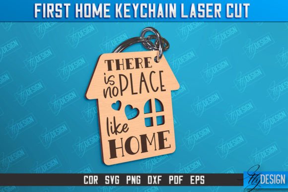 Download First Home Keychain | Housewarming Gift - House Collection