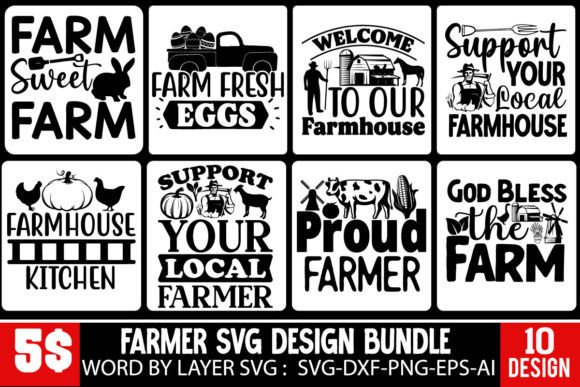 Download FarmHouse SVG BUndle - House Collection