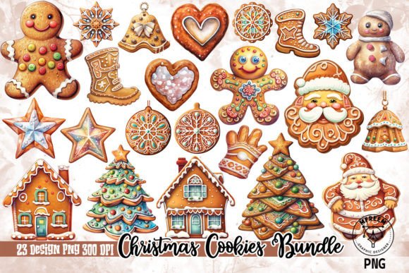 Download Christmas Cookies Bundle Clipart PNG - Cookies Collection