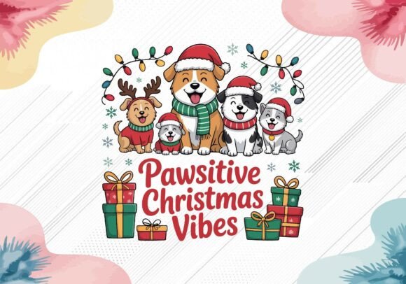 Download Pawsitive Christmas Vibes SVG PNG - Christmas vibes svg Collection