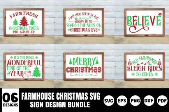 Download Farmhouse Christmas Sign SVG  Bundle - House Collection