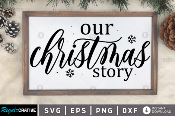 Download FREE  Our Christmas Story Svg Design - Premium Resources