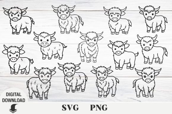 Download Highland Cow Svg Bundle, Cow Svg - Cow svg bundle Collection