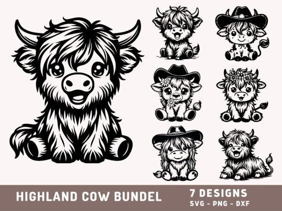 Download Highland Cow Svg Bundle, Cute Cow Png - Cow svg bundle Collection