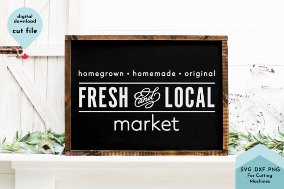 Download Fresh and Local - Farmhouse SVG - House Collection