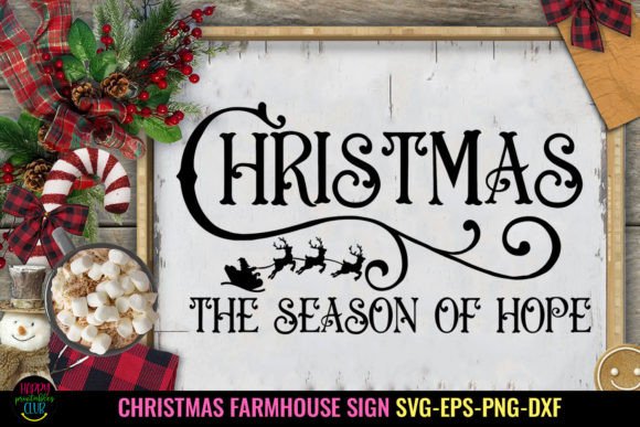 Download Christmas I Chrismtas Farmhouse Sign SVG - House Collection