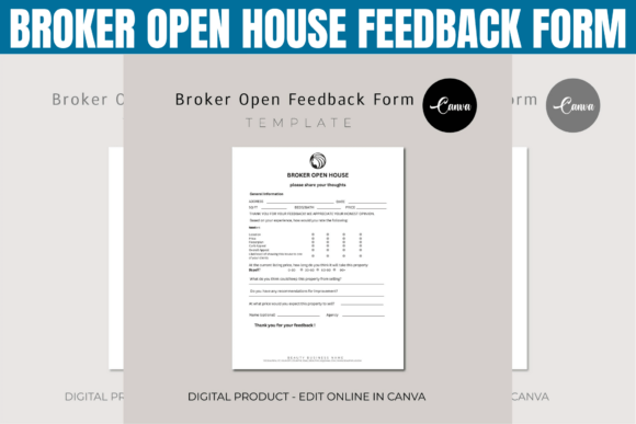 Download Broker Open House Feedback Form Template - House Collection