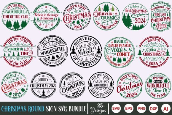 Download Farmhouse Christmas Sign SVG Bundle - House Collection