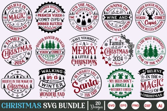 Download Farmhouse Christmas Sign SVG Bundle - House Collection