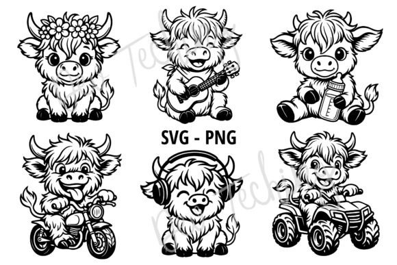 Download Cute Highland Cow Svg Bundle - Cow svg bundle Collection
