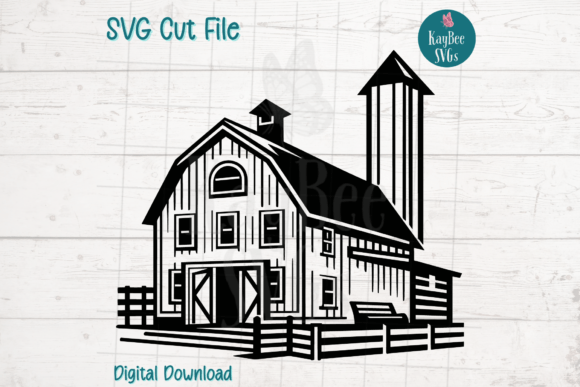 Download Farmhouse SVG Cut File - House Collection
